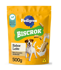 Biscoito Pedigree Biscrok Para Cães Adultos Raças Pequenas 500g