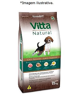 Ração Cães Adultos Vitta Natural Raças Pequenas Frango e Cereais 15 kg