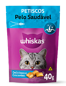 Petisco Whiskas Temptations Pelo Saudável para Gatos Adultos 40g