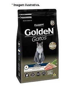 Ração Gatos Castrados Golden Sênior + 10 Anos Frango 3 kg