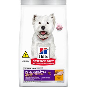 Ração Hill's Science Diet Canino Pele Sensível Pedaços Pequenos Adulto 6kg