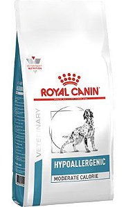 Ração Royal Canin Veterinary Hypoallergenic Moderate Calorie para Cães Adultos 2kg