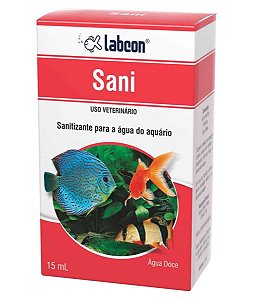 Sani 15ml (água doce) sanitizante p/ água do aquario