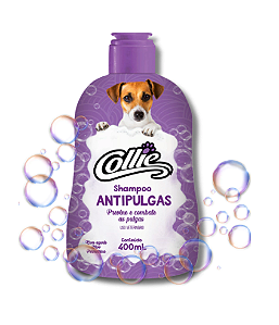 Shampoo Cães Antipulgas Collie  400 ml