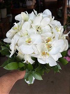 Buque Noiva Orquidea Branca