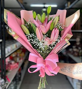 Ramalhete Lírio Rosa
