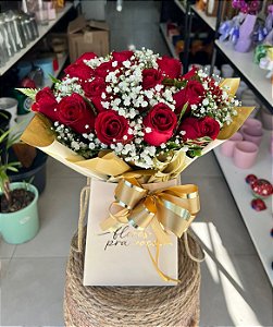 Luxo Rubi – 20 Rosas Vermelhas