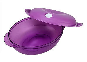 Tigela Cristal Pop Oval Tupperware 2 Litros Púrpura
