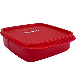 Basic Line Tupperware com Divisórias Bora Lá 550ml Vermelho