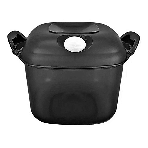 Tigela Cristal Pop Quadrada Tupperware 1,9 L Preto