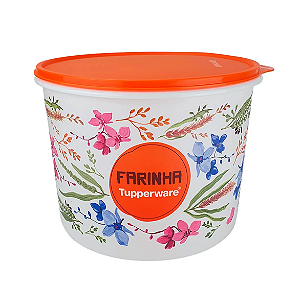 Tupperware Caixa de Farinha Floral 3,8 kg