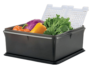 Super Caixa Tupperware com Grades  10 L Cinza