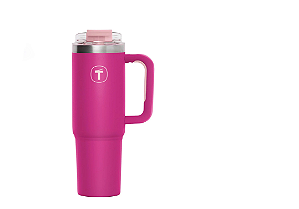 Copo Térmico Big T Com Canudo Tupperware 1,1 litro Rosa