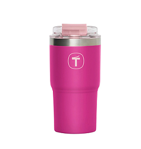 Copo Térmico Big T Com Canudo Tupperware 630 ml Rosa