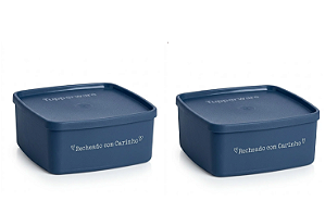 Tupperware Jeitosinho Recheado com Carinho 400 ml - 2 unidades