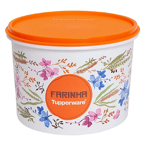 Tupperware Caixa de Farinha 1,8 k  Linha Floral