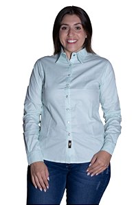 Camisa Feminina Básica Verde Claro