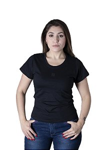 CAMISETA BÁSICA FEMININA PRETA