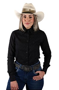Camisa Feminina Preta Flamê
