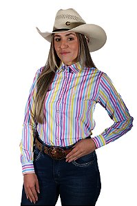 Camisa Feminina Listrada Colors