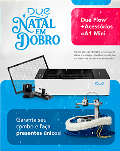 Combo Due Flow: Cortadora Laser + Due Spin + base colmeia