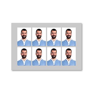 Impressão de Foto 3x4 cm - 8 Unidades