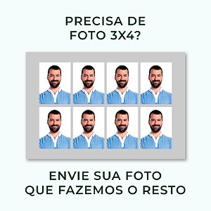 Impressão de Foto 3x4 cm - 8 Unidades