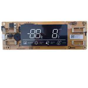 Placa Display Geladeira Midea Frost Free Side By Side 528L Preto MD-RS587FGA221