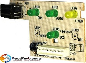 Placa Eletrônica Display Komeco Split Hi-Wall 12.000Btu/h KOHB12QCG1