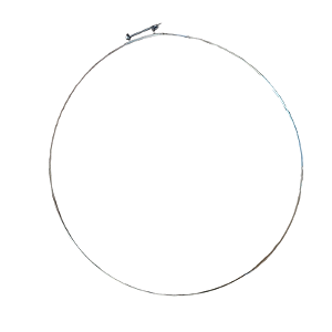 Abraçadeira da Lava e Seca Midea Acqua 8Kg Branca com Porta Cromada LSC082