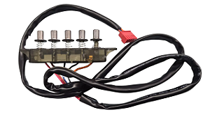 Conjunto Botões Seletor Coifa Electrolux Efficient 90CM CE9VX