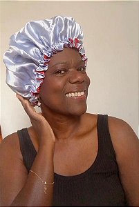 Touca de Cetim Dupla Face para Cabelo