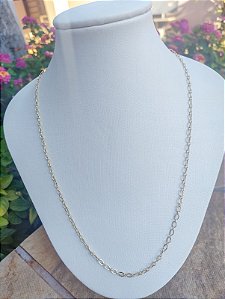 Colar Longo Oval Diamantado