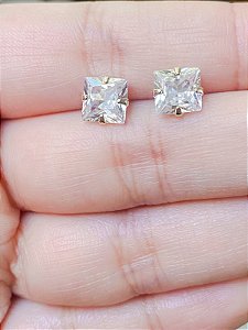 Ponto De Luz Quadrado Tamanhos Variados Banhado a Ouro 18k