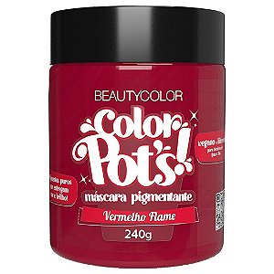Color Pot's Máscara Pigmentante Vermelho Flame 240g - Beauty Color