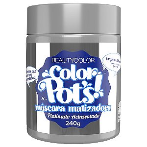Color Pot's Máscara Matizadora Platinado Acinzentado 240g - Beauty Color