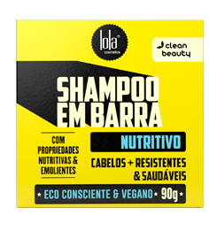 Shampoo em Barra Nutritivo 90g - Lola Cosmetics