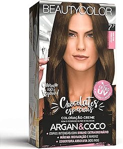 Coloração Kit 7.7 Chocolate Dourado - Beauty Color