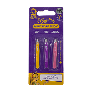 Mini Trio de Pinças 901BT - Bonitta