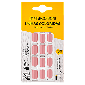 Unhas Postiças Quadrada Nude Claro 9738 - Marco Boni