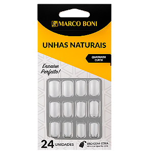 Unhas Postiças Naturais Quadrada Curta 9718 - Marco Boni