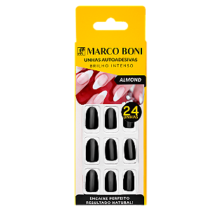 Unhas Autoadesivas Almond Preto 1959 - Marco Boni