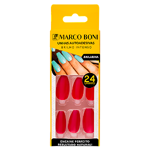 Unhas Autoadesivas Bailarina Vermelho Claro 1953 - Marco Boni