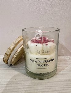 Vela Perfumada Sakura Flor de Cerejeira 80g