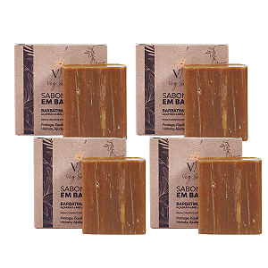 Kit 4 Sabonetes Barbatimão em Barra