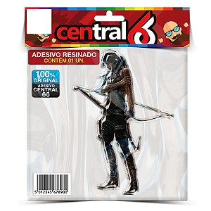Adesivo Resinado Tomb Raider - Lara Croft com arco