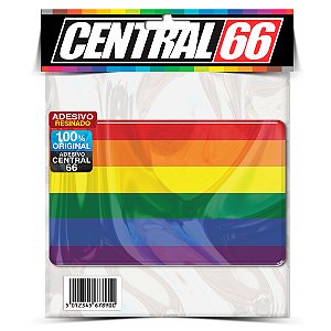 Adesivo Resinado Bandeira LGBT