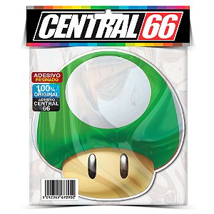 Adesivo Resinado Mario - Cogumelo Verde