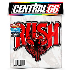 Adesivo Resinado Musica Rush Pentagrama