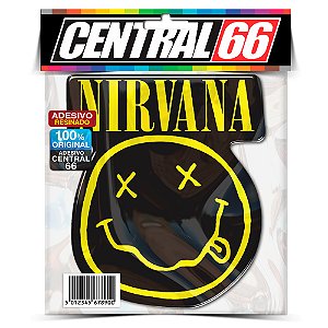 Adesivo Resinado Nirvana - Preto/Amarelo